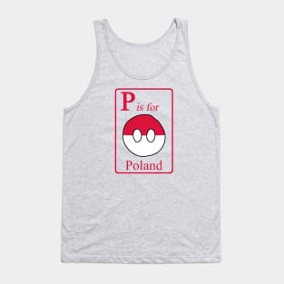 P is for Polandball Tank Top